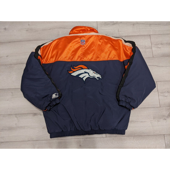 Starter Authentic Proline Denver Broncos Full Zip Jacket Men XL - Picture 7 of 11